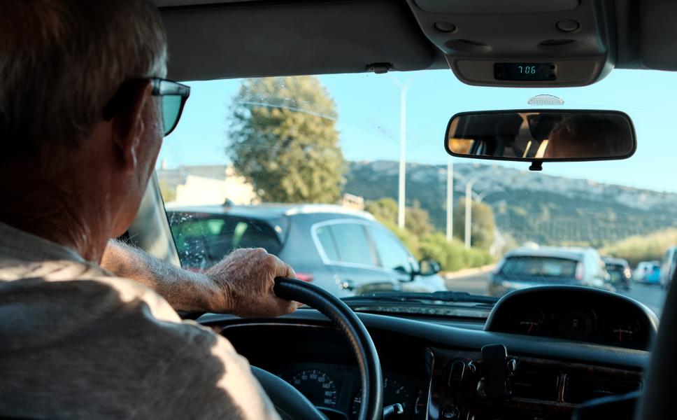 Man driving in Lyon County