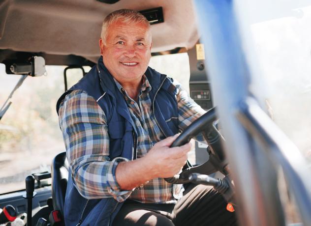 Man driving a bus in Lyon County
